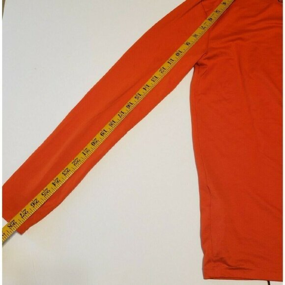 Under Armour YL  Large Orange Shirt Long Sleeve - Picture 7 of 8